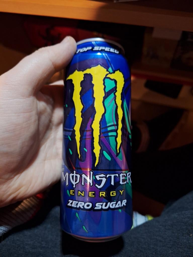 Monster energy zero sugar top speed Leeg, Verzamelen, Blikken, Ophalen of Verzenden