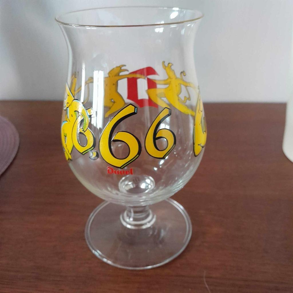 Verres Duvel 666 - 4 pièces, Enlèvement, Neuf, Verre ou Verres, Duvel