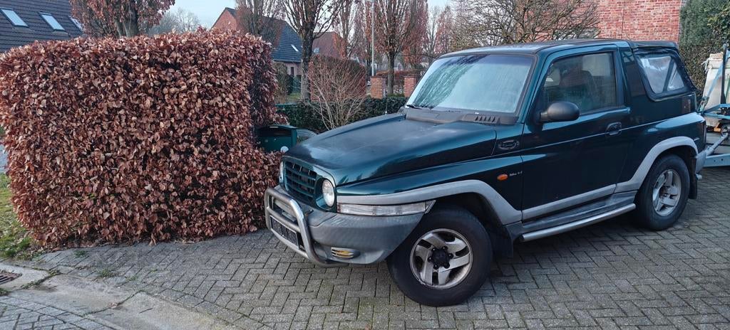 Daewoo Korando of Ssangyong korando 2.9 TD cabrio, Auto's, Euro 2, 2800 kg, Leder, Vierwielaandrijving