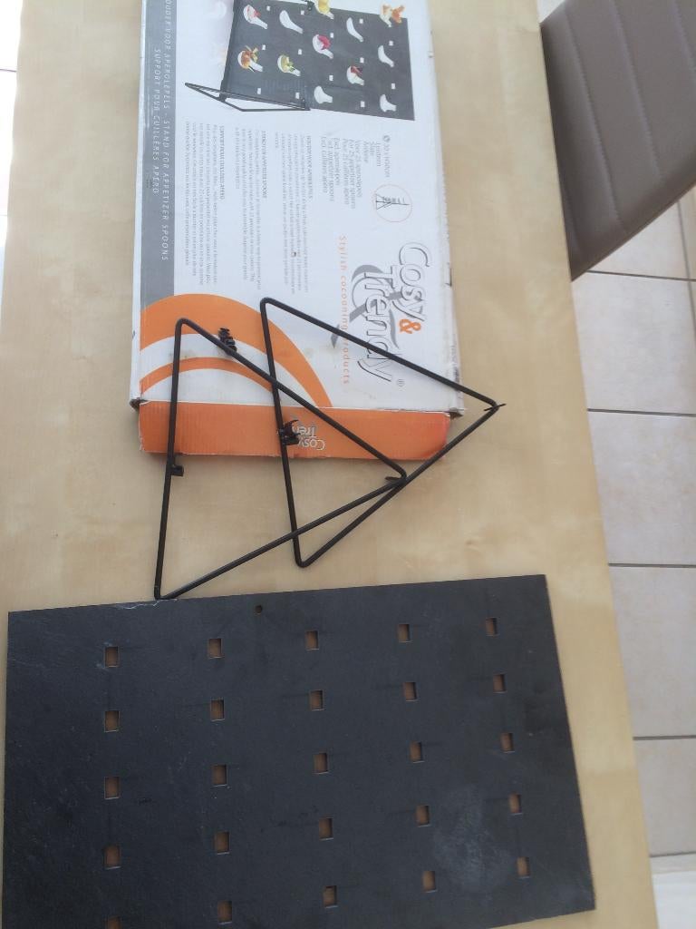 Support en ardoise vertical pour présenter des cuillères, Ophalen, Zo goed als nieuw, Overige materialen, Overige stijlen