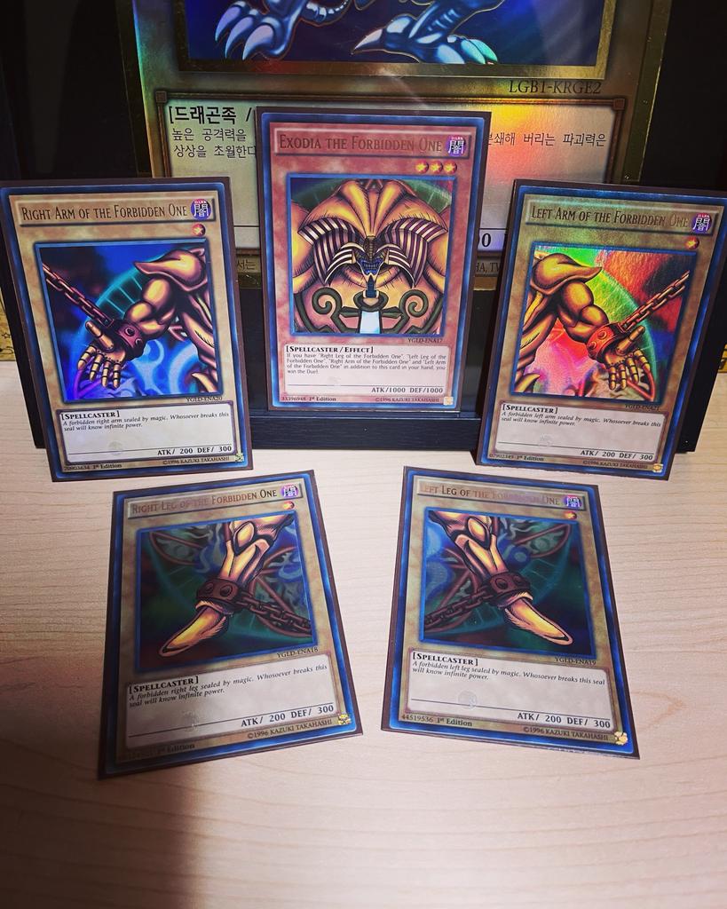 1st Edition Exodia Set - Yu-Gi-Oh!, Ophalen of Verzenden, Zo goed als nieuw