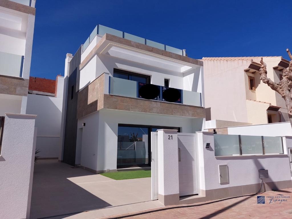 villa bord de mer a vendre en espagne, Immo, Village, 100 m², Maison d'habitation, San pedro del pinatar