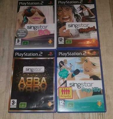Lot de 4 jeux Singstar : 80s - Rocks ! - Pop Hits - ABBA, Games en Spelcomputers, Ophalen of Verzenden, Zo goed als nieuw
