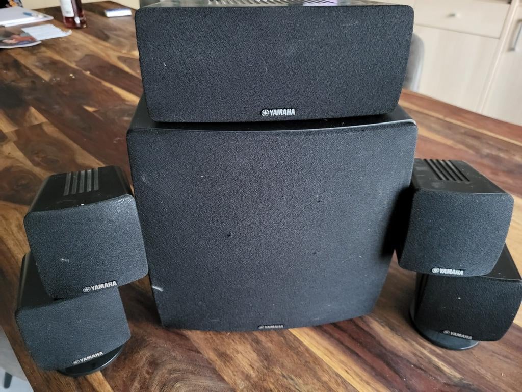Yamaha 5.1 luidsprekerset, Audio, Tv en Foto, Zo goed als nieuw, 5.1-systeem, Minder dan 40 watt, Ophalen