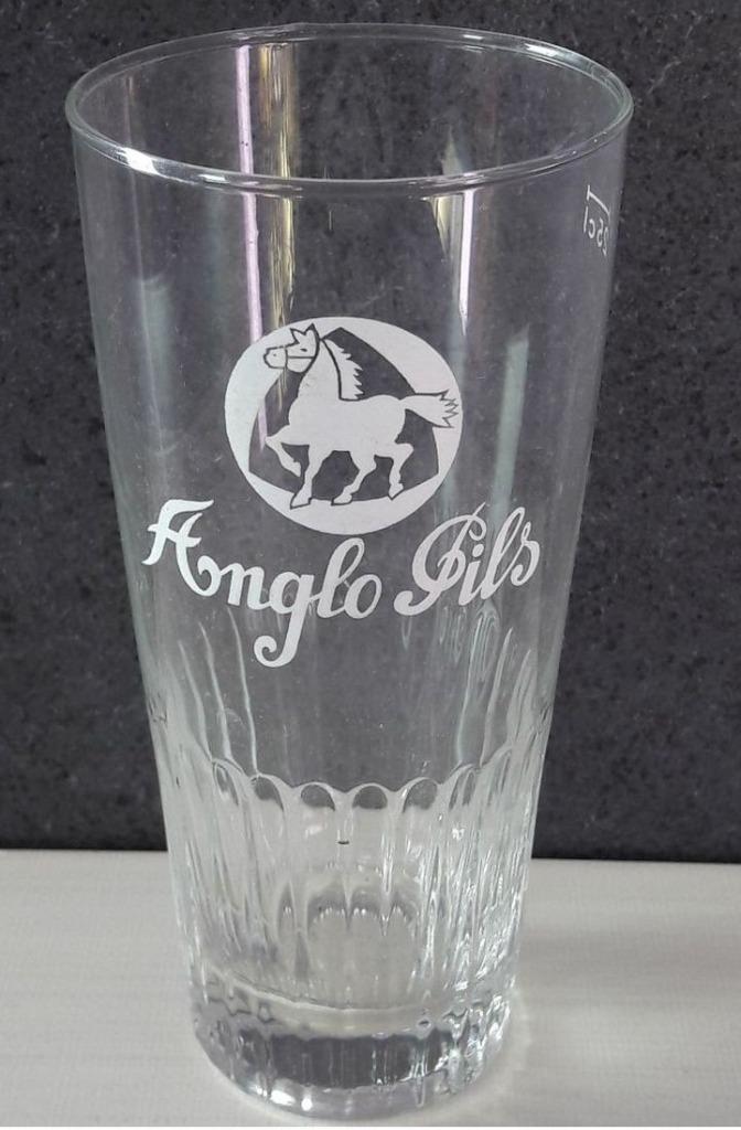 Beau vieux verre brasserie Anglo-Pils 25cl, Verzamelen, Biermerken, Ophalen of Verzenden, Gebruikt, Glas of Glazen, Overige merken