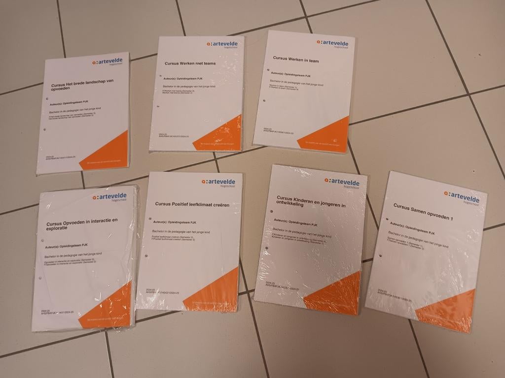 Cursus 1ste jaar Bachelor PJK Artevelde, Boeken, Studieboeken en Cursussen, Ophalen of Verzenden