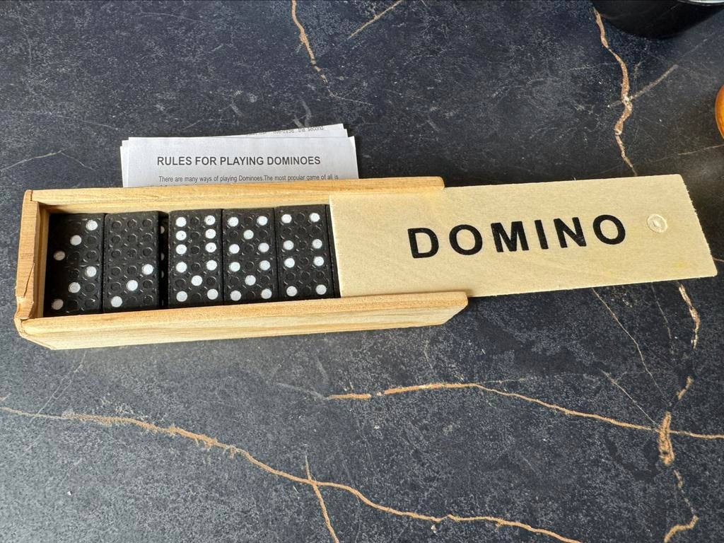 Domino set in houten doosje, Ophalen of Verzenden, Nieuw