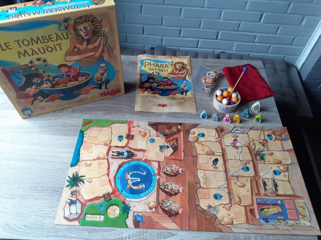 Jeu Haba - Le tombeau maudit, Ophalen, Zo goed als nieuw, Haba