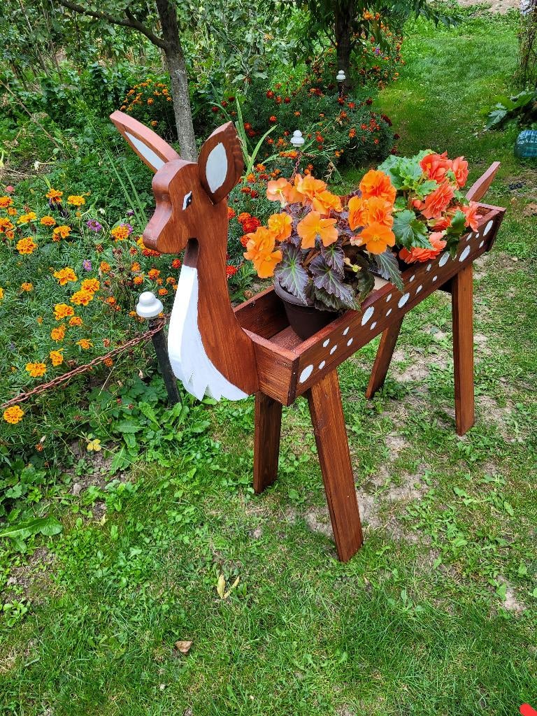 Jardiniere en bois, Overige materialen, Ophalen of Verzenden, 60 cm of meer, Binnen