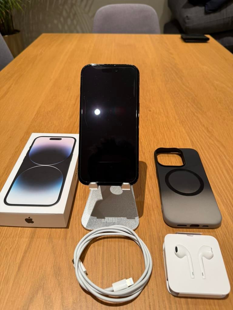 Iphone 14 Pro 128gb black, Comme neuf, Enlèvement, 85 %, Noir