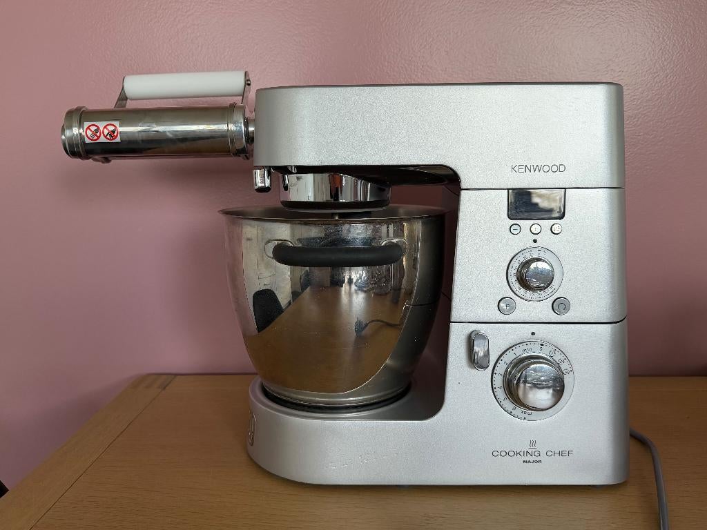 Kenwood Cooking Chef keukenrobot, Elektronische apparatuur, Keukenmixers, Gebruikt, 4 liter of meer, 3 snelheden of meer, Vaatwasserbestendig