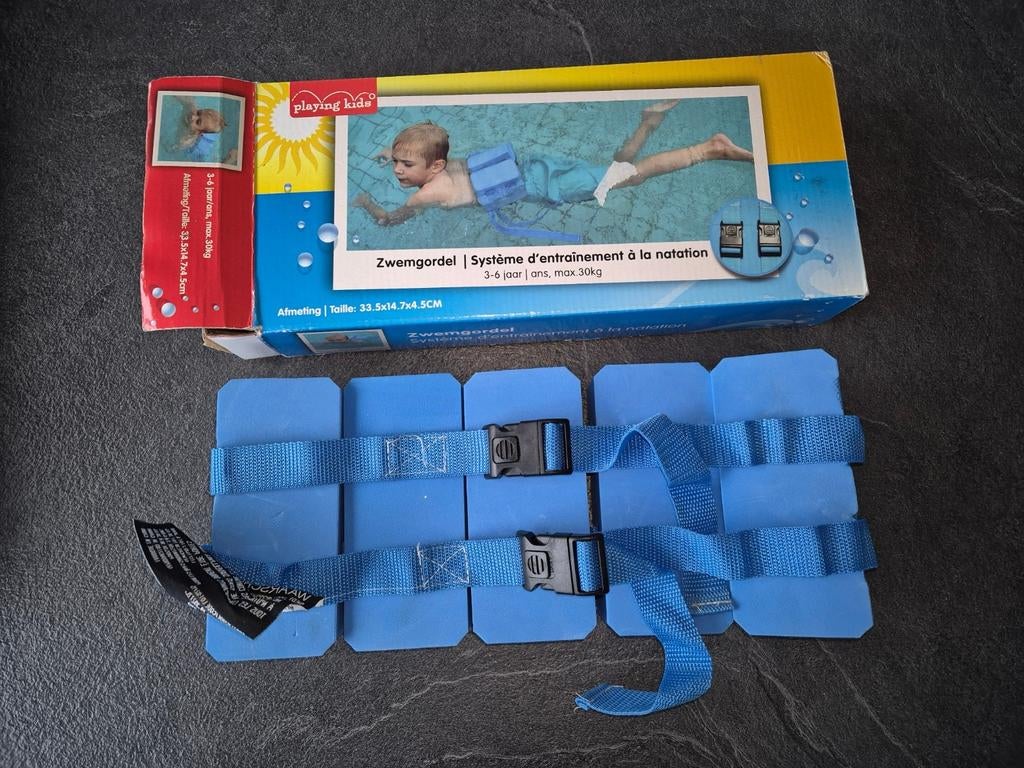blauwe zwemgordel - 3 tot 6 jaar, Ophalen, Zo goed als nieuw, Jongen of Meisje