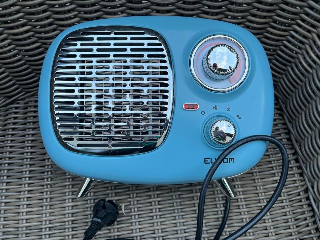 Eurom Retro radio-look keramisch ventilatorkacheltje, Caravans en Kamperen, Caravanaccessoires, Zo goed als nieuw, Ophalen