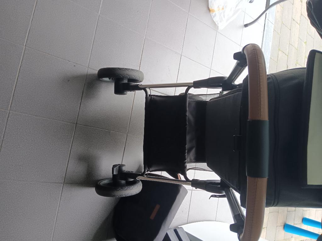 Zwarte Qute Q-Move Kinderwagen 2-in-1 + extra draagtas, Nieuw, Verstelbare duwstang, Ophalen, Kinderwagen
