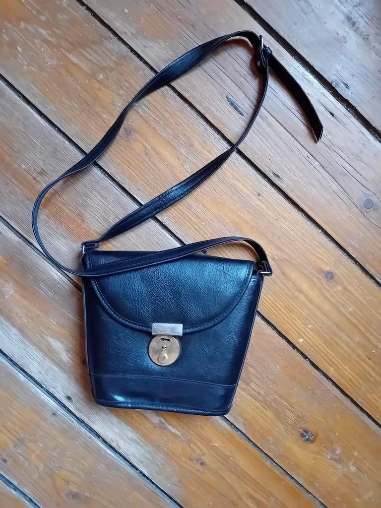 Sac à main noir rétro, Enlèvement ou Envoi, Comme neuf, Noir, Sac à main
