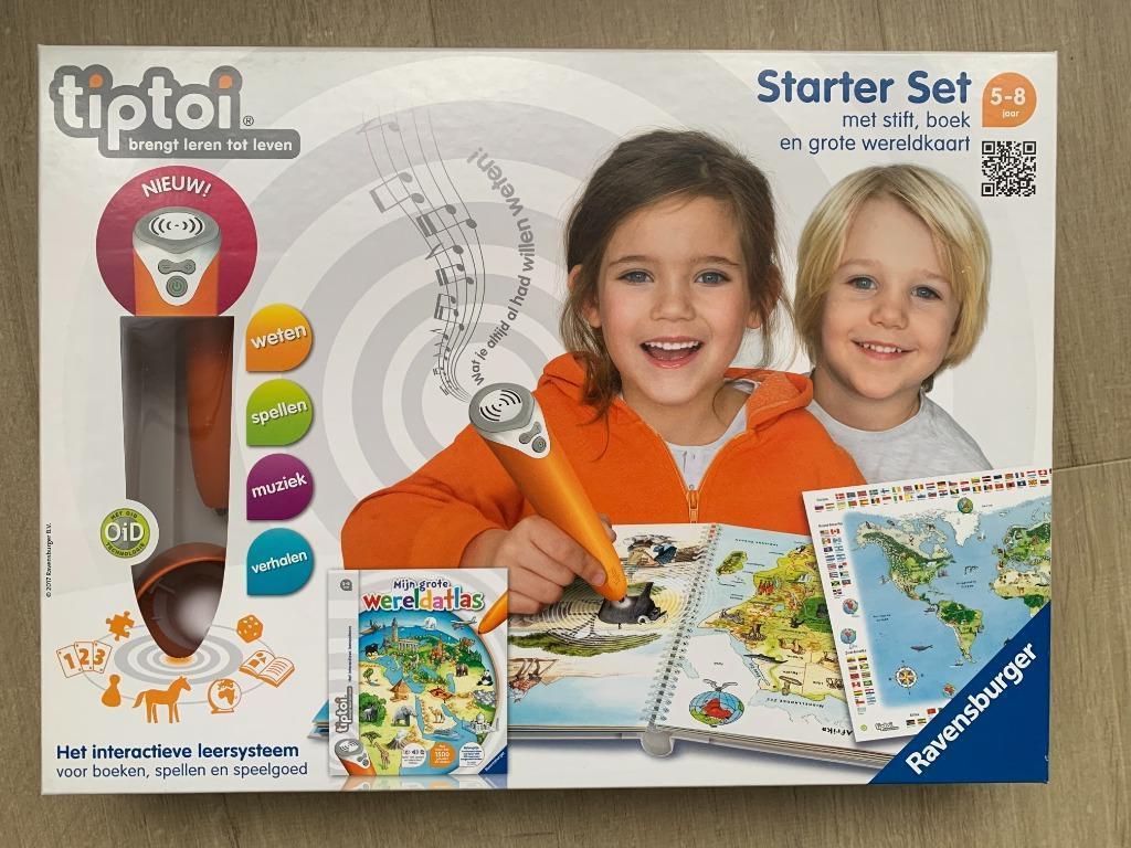 Tiptoi Starter set Mijn grote wereldkaart, Ophalen, Zo goed als nieuw, Taal en Lezen, Met geluid