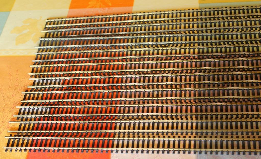 Fleischmann HO 6006 10x rails flexibles 98cm, Enlèvement ou Envoi, Utilisé, Rails, Fleischmann