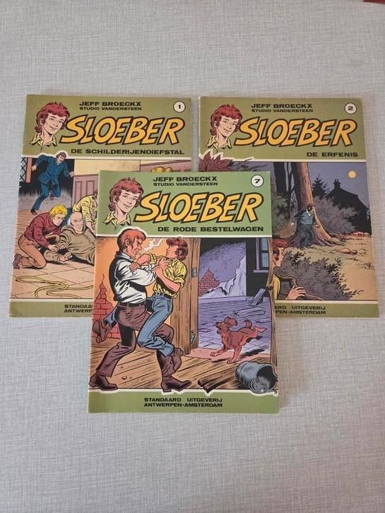 3 x Sloeber, Boeken, Ophalen of Verzenden, Zo goed als nieuw, Jeff Broeckx, Meerdere stripboeken