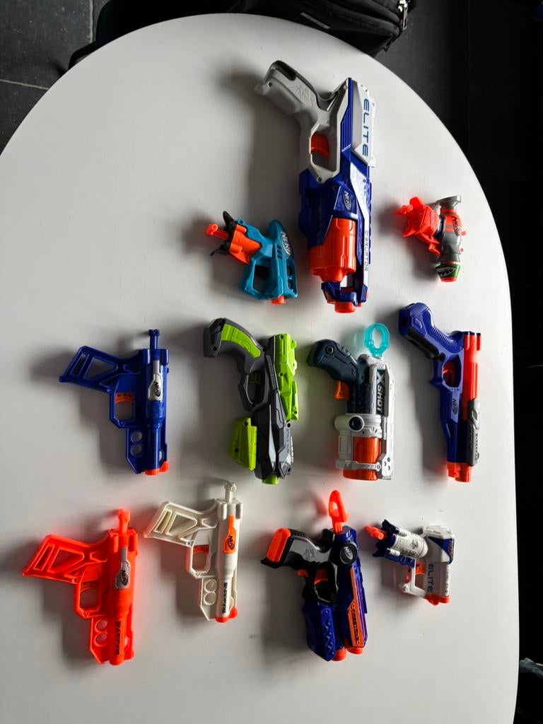 Nerf geweren, Ophalen, Gebruikt