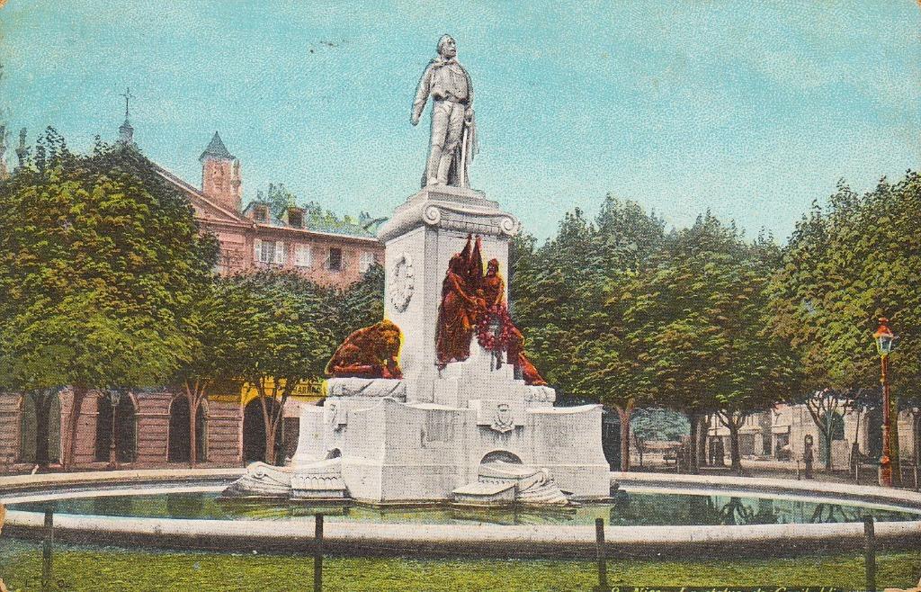 1908 - FRANCE - Nice : La Statue de Garibaldi, Collections, Cartes postales | Étranger, Affranchie, France, Avant 1920, Envoi