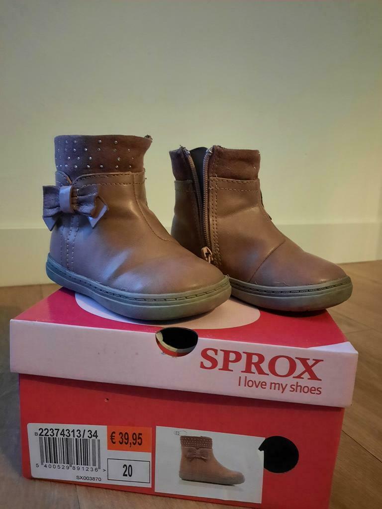 Sprox korte laarsjes - maat 20, Kinderen en Baby's, Ophalen of Verzenden, Gebruikt