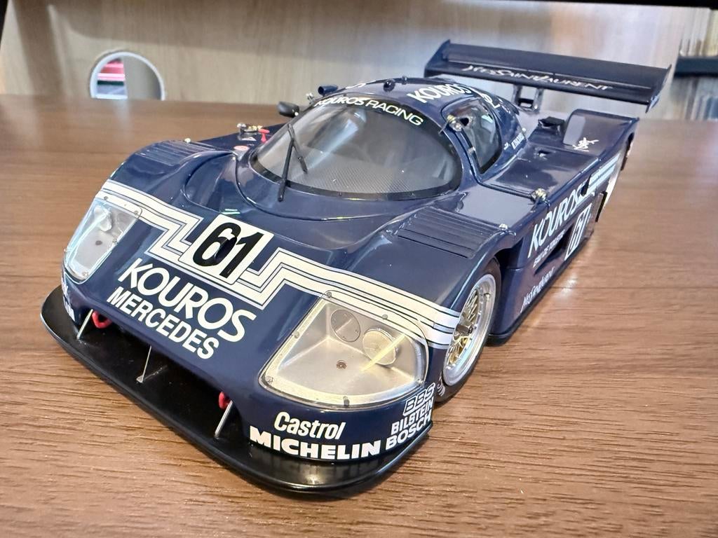MERCEDES SAUBER C9 KOUROS #61 1/18 EXOTO RLG18192, Hobby en Vrije tijd, Ophalen of Verzenden, Zo goed als nieuw, Auto, Kyosho
