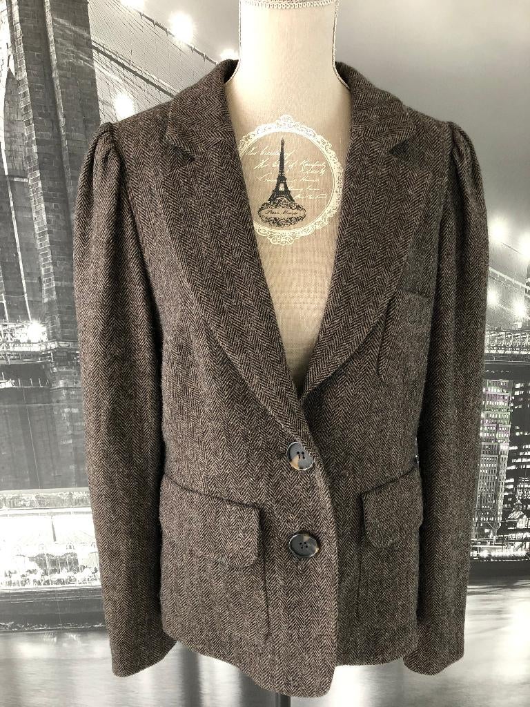 Vest jasje blazer merk Talking French- maat 38/40, Kleding | Dames, Maat 38/40 (M), Talking French, Bruin, Verzenden