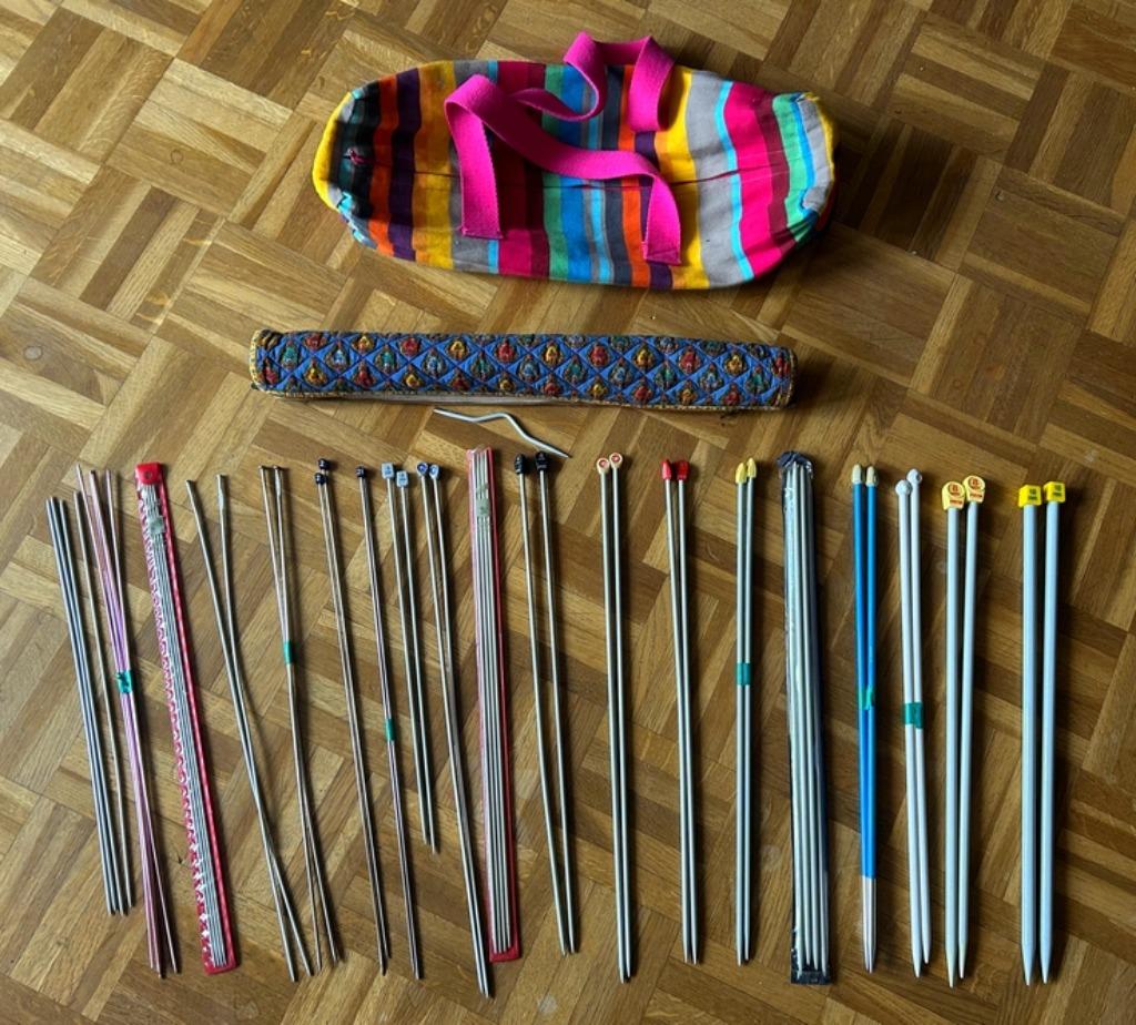Lot aiguilles à tricoter / breinaaldenset / knitting needle, Hobby en Vrije tijd, Breien en Haken, Gebruikt, Breien, Naald, Ophalen of Verzenden