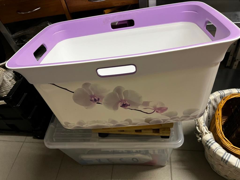 Panier à linge, Utilisé, Rectangulaire, Synthétique, Panier