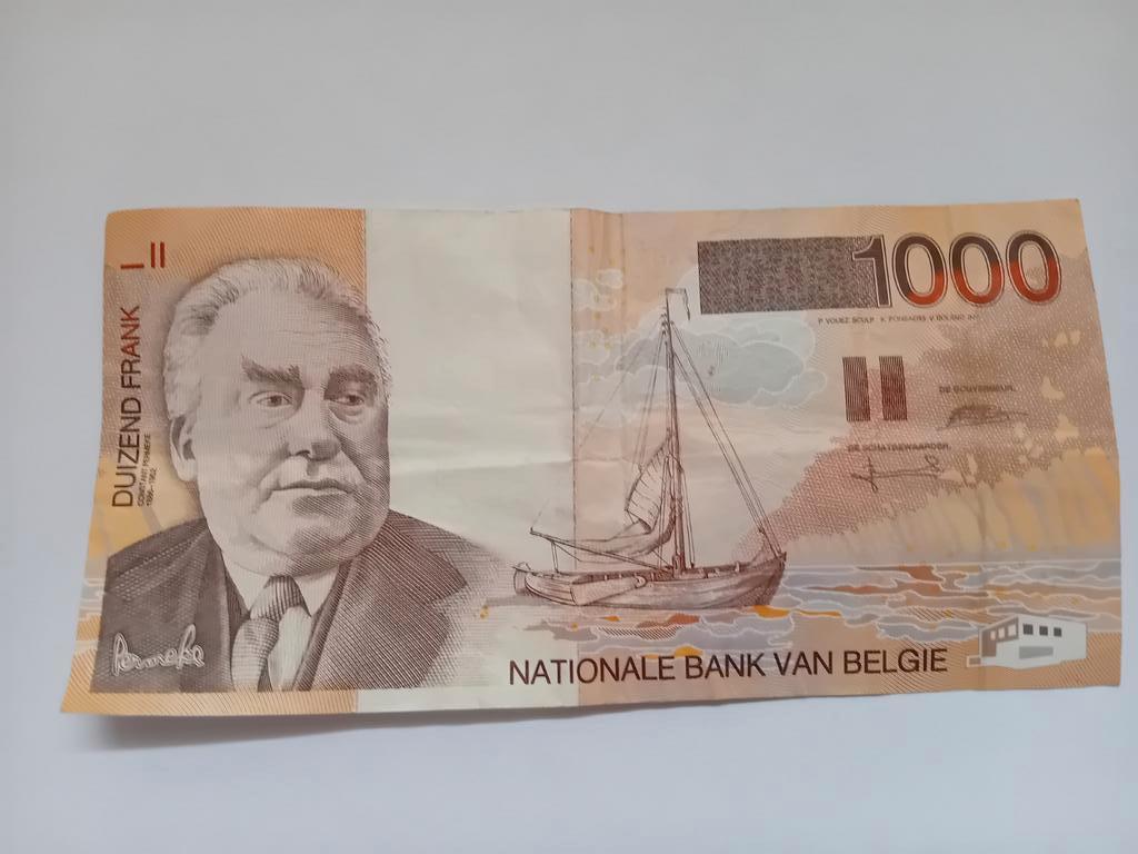 Opmerking van 1000 FB, Verzenden, Los biljet