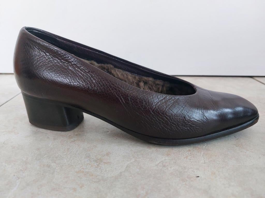 Pumps ballerina's damesschoenen 39,5 bruin, Kleding | Dames, Pumps, Bruin, Ophalen of Verzenden, Zo goed als nieuw