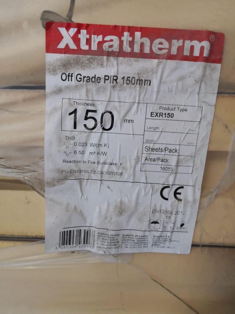 Isolatieplaten PIR Xtratherm, Ophalen, Hardschuim (Pir), 12 cm of meer, 10 tot 15 m²