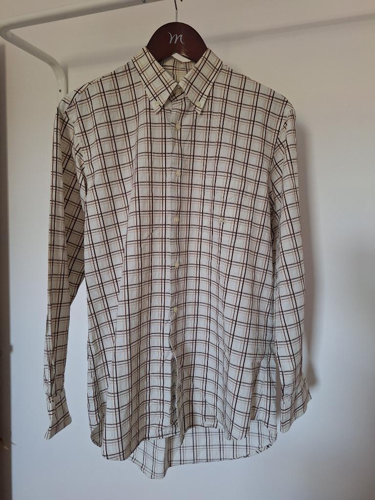 Burberry T38-40 geruit hemd, Ophalen of Verzenden, Zo goed als nieuw, Beige, Burberry