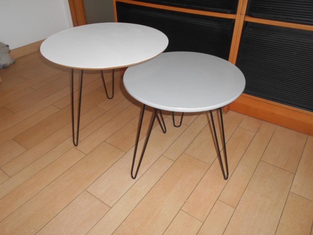 2 tables de salon MAISONS DU MONDE, SCANDINVES, Rond, Comme neuf, Enlèvement
