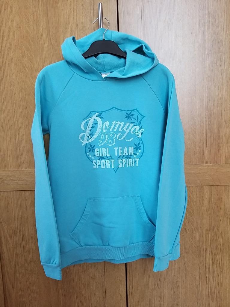 Sweat à capuche bleu Domyos Decathlon, Enlèvement ou Envoi, Utilisé, Domyos, Garçon ou Fille