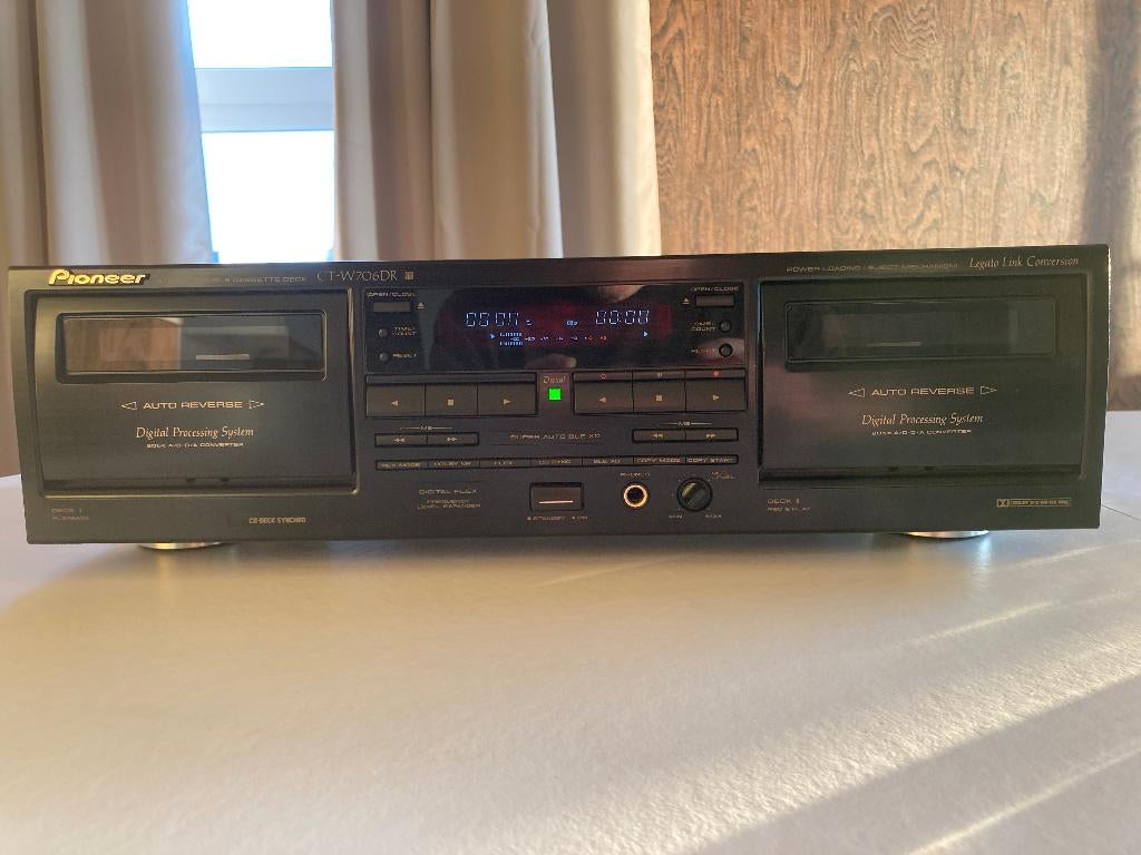 Rétro Pioneer CT-W706DR Double Lecteur Cassettes, TV, Hi-fi & Vidéo, Decks cassettes, Double, Autres marques, Auto-reverse, High speed dubbing