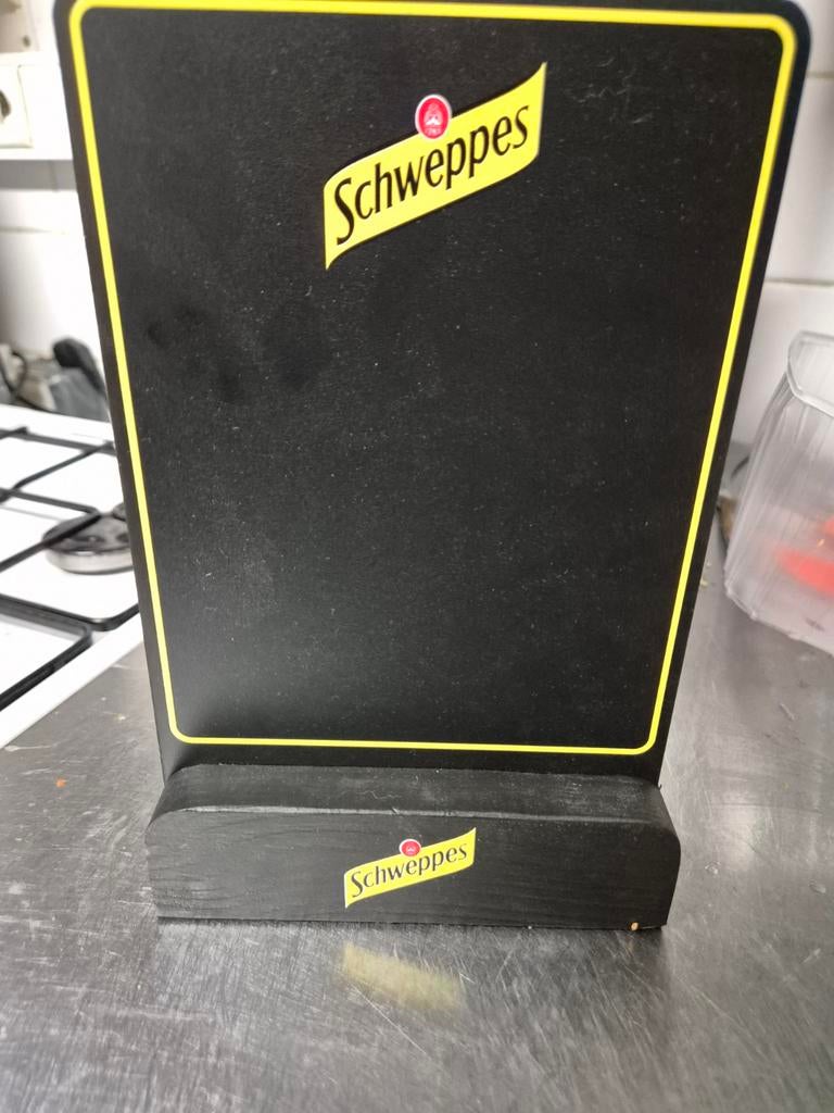 Krijtbordje Schweppes, Envoi