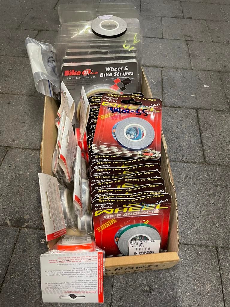 Partij Rimstickets (velgrandstickers), Motoren, Ophalen of Verzenden