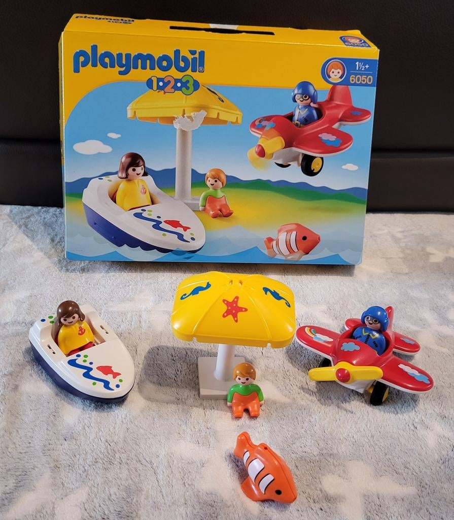 Playmobil 1.2.3 - nr6050 > vakantieplezier, Kinderen en Baby's, Speelgoed | Playmobil, Ophalen of Verzenden, Zo goed als nieuw