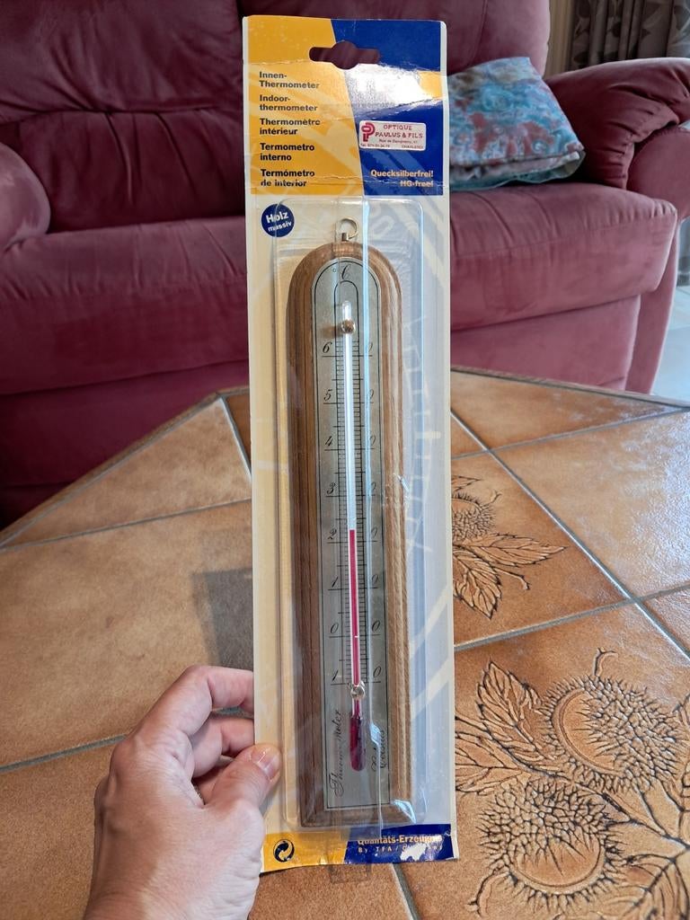 Thermomètre d'intérieur TFA vintage, Enlèvement ou Envoi