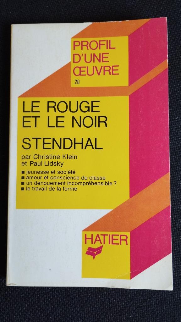 Profil d'une oeuvre : Le Rouge et le Noir (Stendhal), Europa overig, Verzenden, Zo goed als nieuw, Chr. Klein et P. Lidsky