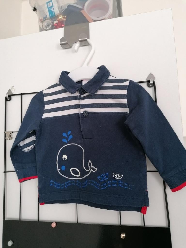 Polo voor 6 maanden, Kinderen en Baby's, Babykleding | Maat 68, Gebruikt, C&A, Ophalen of Verzenden, Jongetje