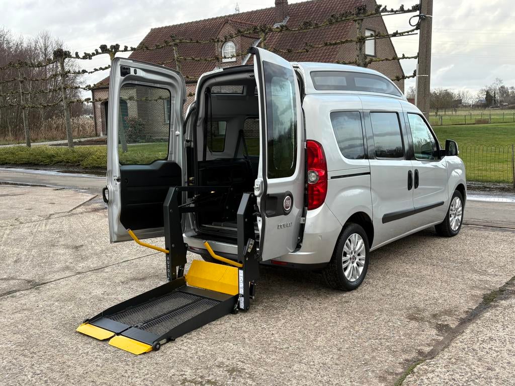 ♿️Fiat Doblo 1.6D Rolstoellift Invalide Mindervalide TPMR, Auto's, Euro 5, Monovolume, Doblo, Bedrijf