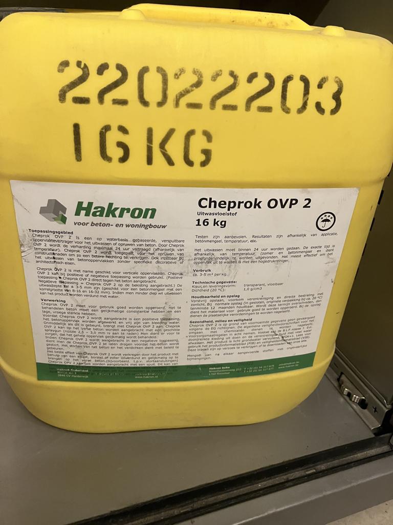 uitwasproduct beton, Doe-het-zelf en Bouw, Ophalen of Verzenden, Gebruikt