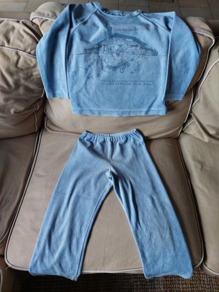 Pyjama velours bleu (2 pièces) 6 ans PETIT BATEAU, Garçon ou Fille, Petit Bateau, Utilisé, Enlèvement