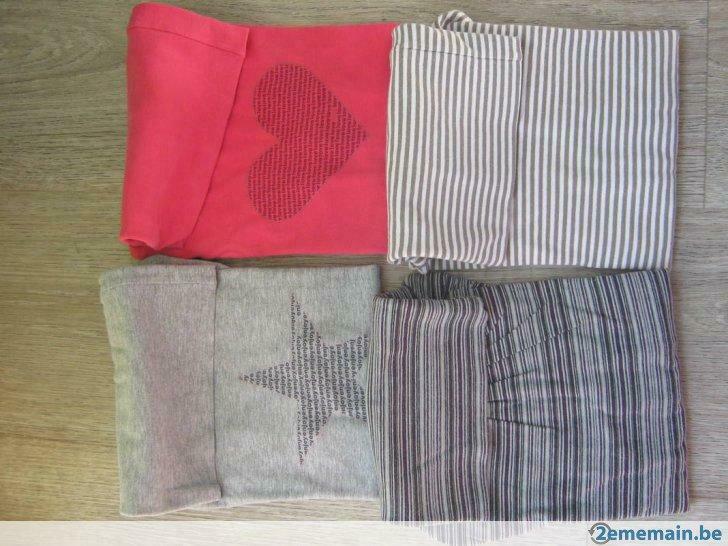 Lot de 4 T-shirt col roulé OKAIDI 5 ans -108 cm, Utilisé