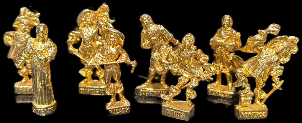 Miniatuur Beeldjes Verguld Musketiers, Envoi, Humain