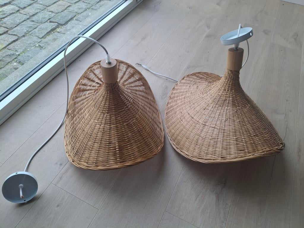 Rotan lichtarmaturen, Ophalen of Verzenden, Zo goed als nieuw