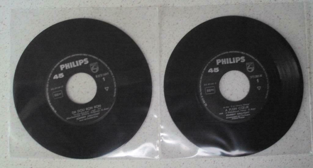 Lot 32 van 2 Juke Box Singeltjes van ""Johnny Halliday", Cd's en Dvd's, Vinyl Singles, Ophalen of Verzenden, 7 inch, Pop, Single
