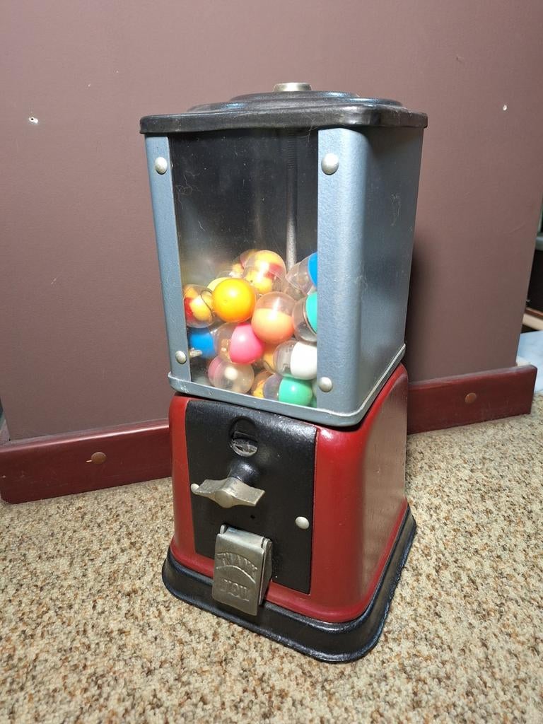 Vintage USA kaugomballen automaat, Ophalen of Verzenden, Gebruikt